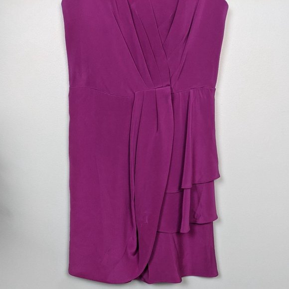 Temperley London 100% Silk Barbie Pink Cocktail Dress 6 Date Night Out - Picture 5 of 11